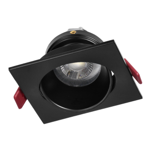 FONDI SC decorative frame for spotlight, MR16/GU10 max. 50W, square, fixed, aluminium, black